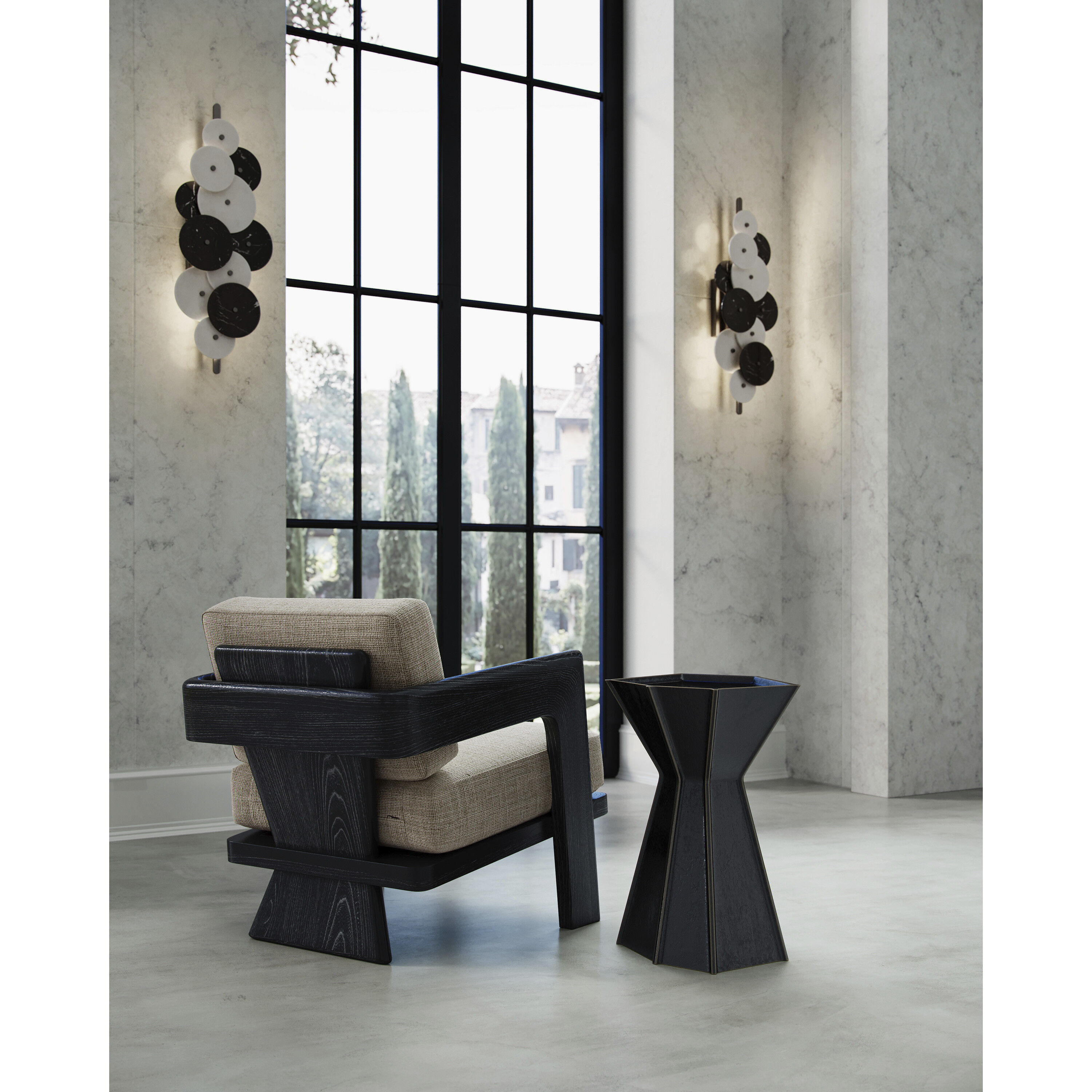 Theo Caviar Black Lounge Chair