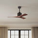 Atlas Nan 42 inch Textured Bronze with Walnut Tone Blades Ceiling Fan