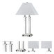 Hotel 26 inch 60 watt Brushed Steel Desk Lamp Portable Light