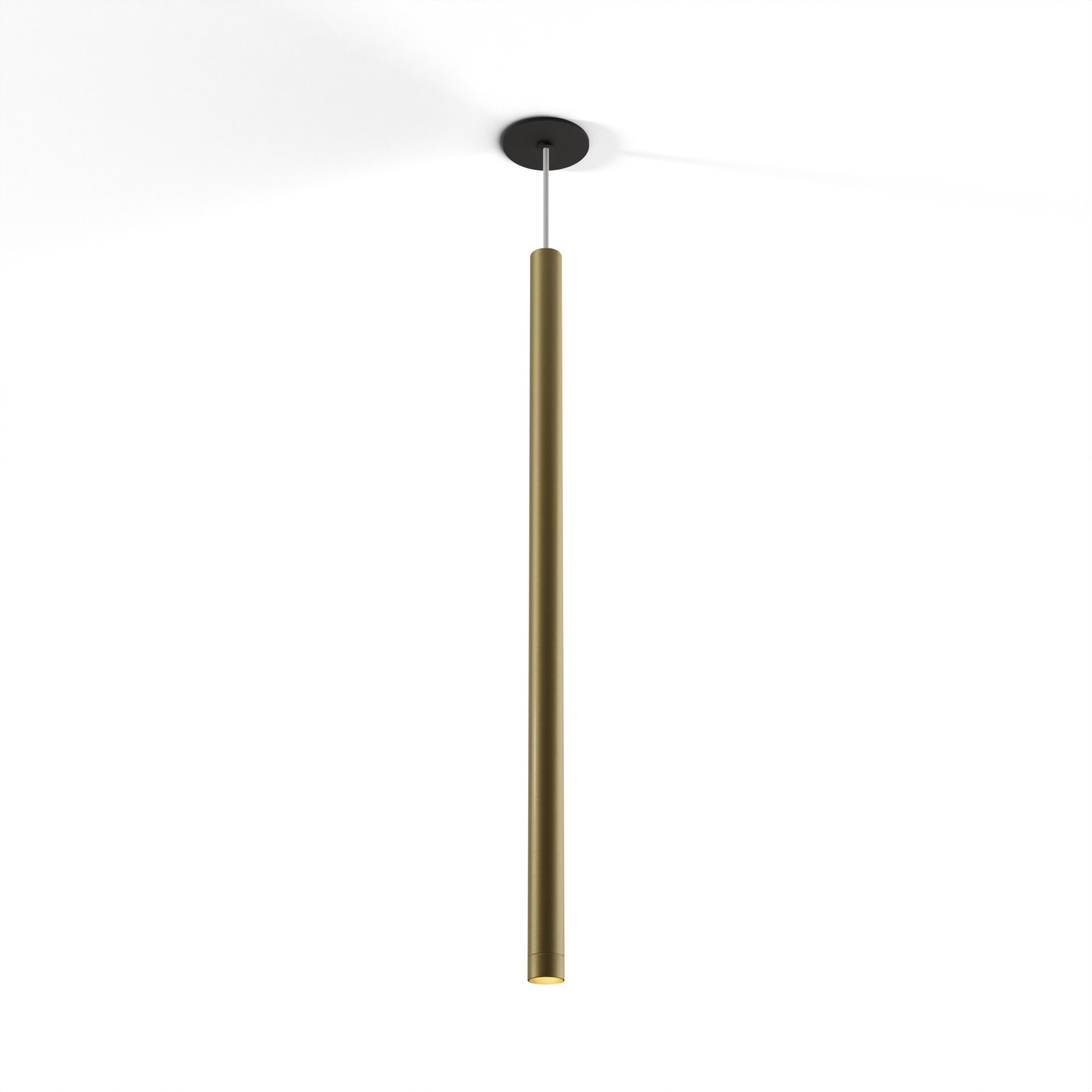 Combi LED 1.5 inch Brass Pendant Ceiling Light, Suspension / Flush Mount 2-in-1