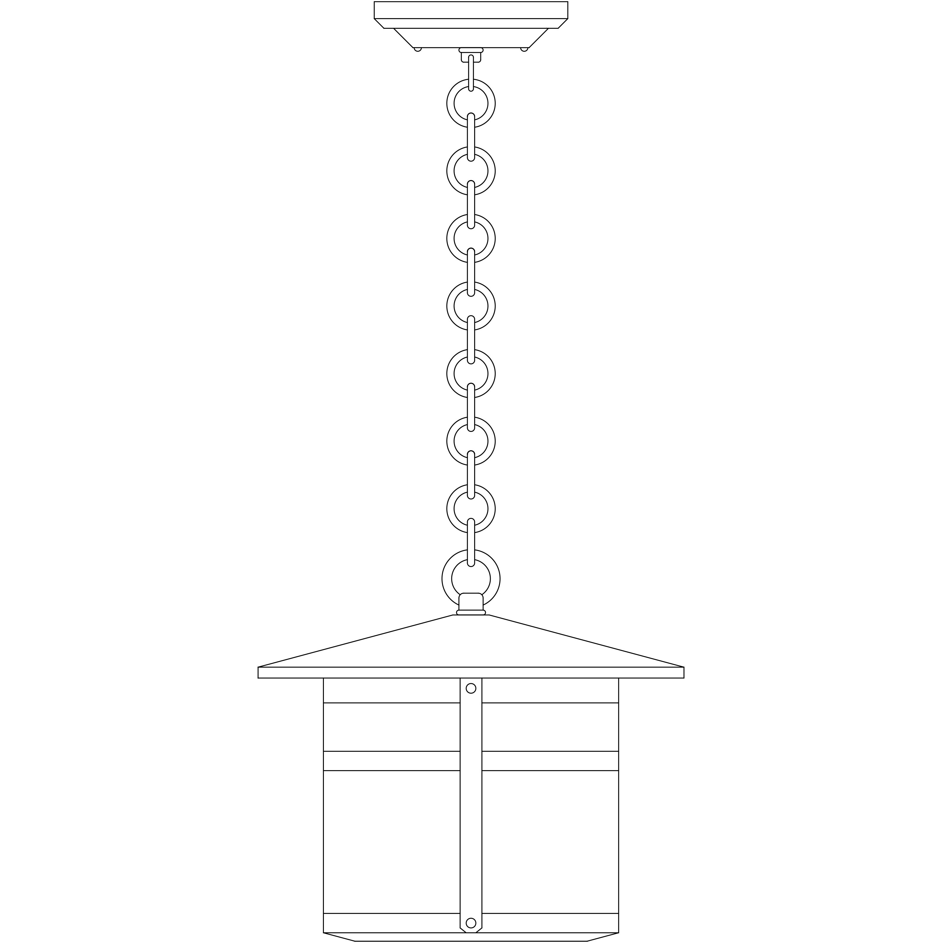 Berkeley 1 Light 11 inch Bronze Pendant Ceiling Light in Cream