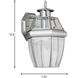 Lancaster 1 Light 12 inch Antique Brushed Nickel Outdoor Wall Lantern, Medium