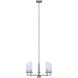Benson 5 Light 23 inch Brushed Nickel Chandelier Ceiling Light
