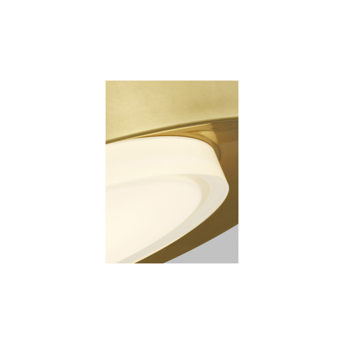 Sean Lavin Hilo LED 16.6 inch Natural Brass Flush Mount Ceiling Light, Integrated LED