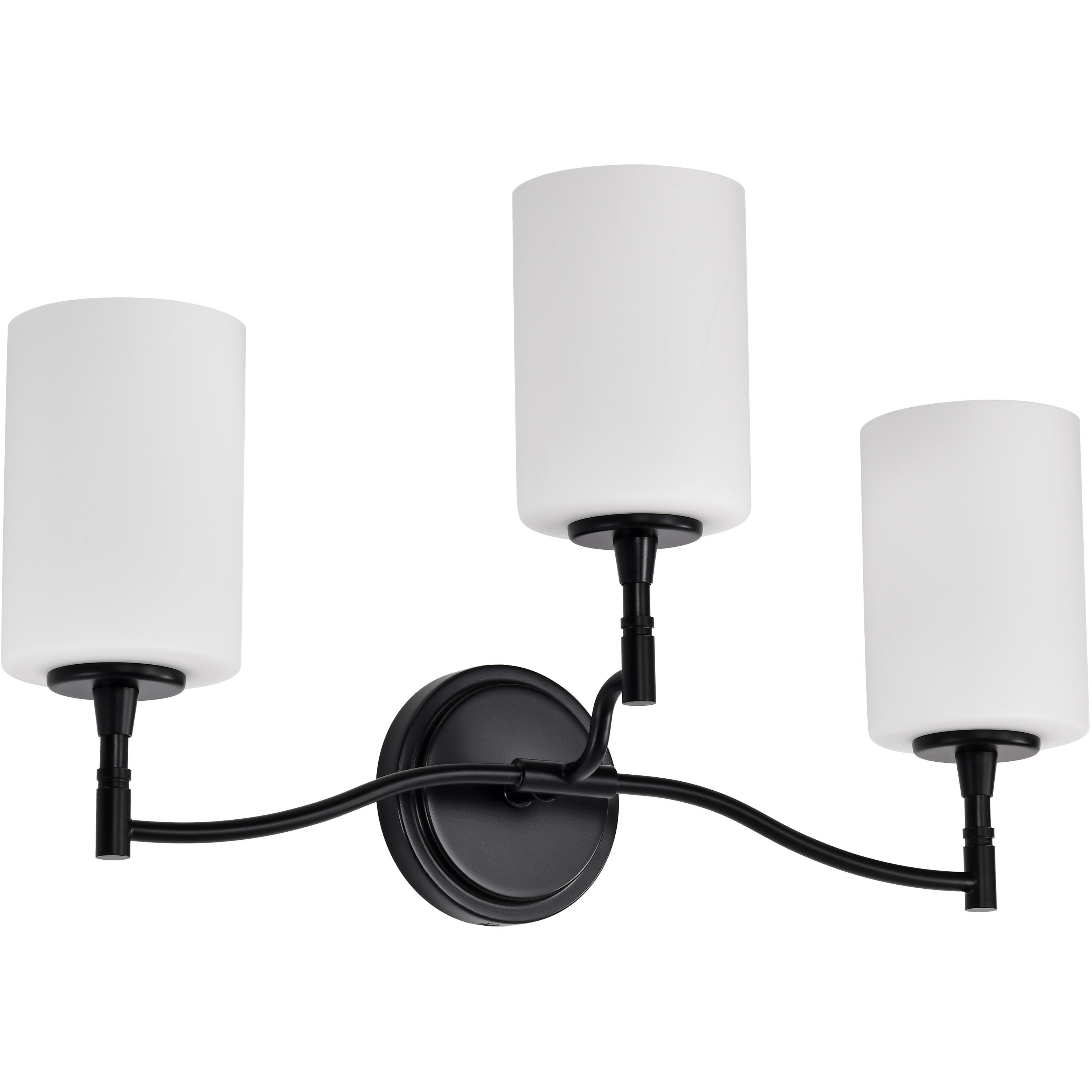 Liam 22 inch Matte Black Vanity Wall Light