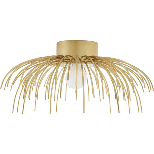 Margaret 1 Light 21 inch Antique Brass Flush Mount Ceiling Light