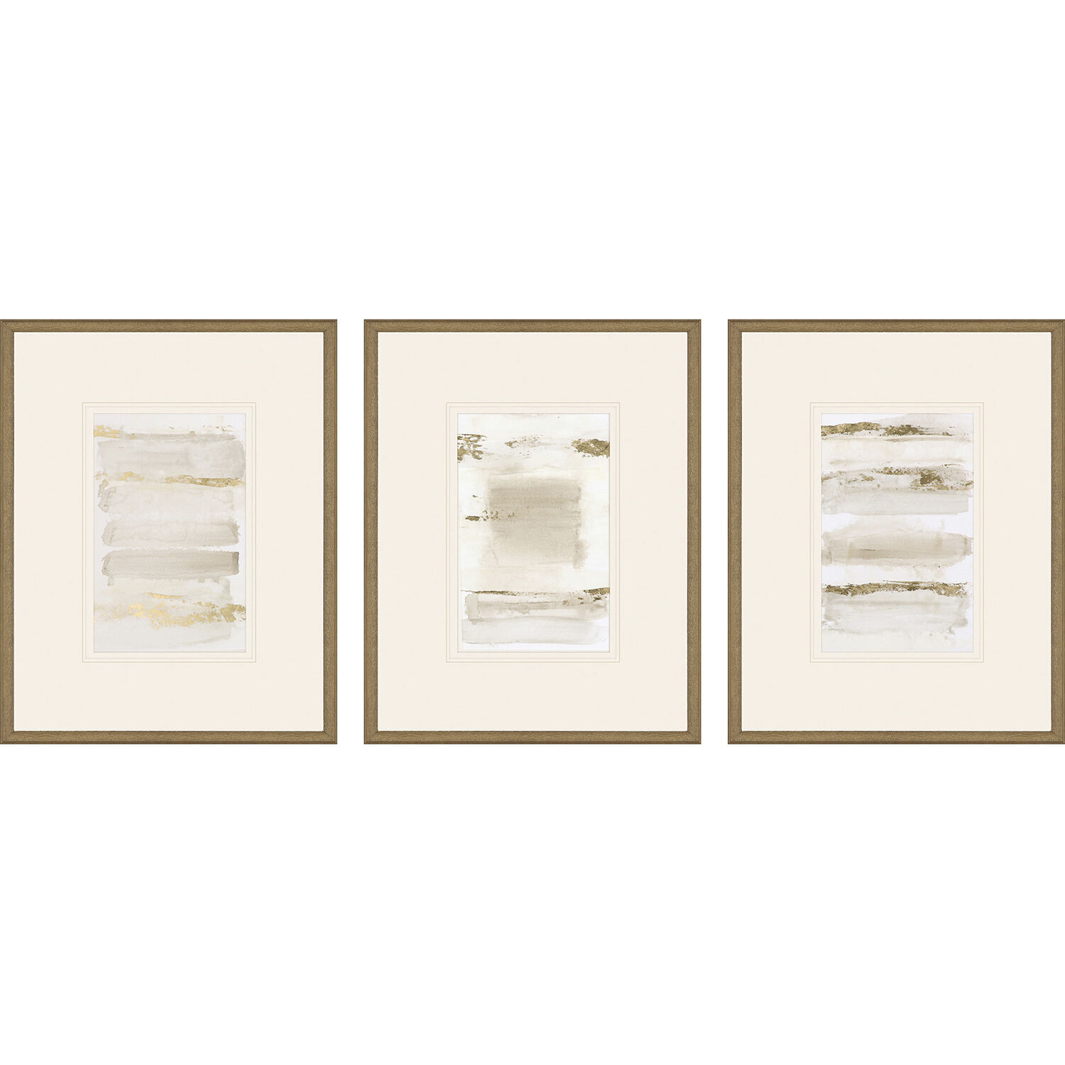 La Torre Metallic and Neutral and Yellow Framed Art, The Studio