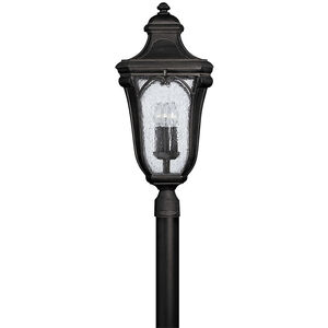 Trafalgar LED 28 inch Museum Black Outdoor Post Mount Lantern