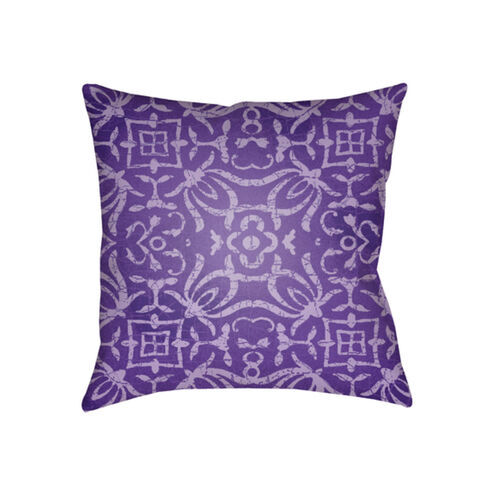 Yindi 20 X 20 inch Purple and Purple Outdoor Throw Pillow