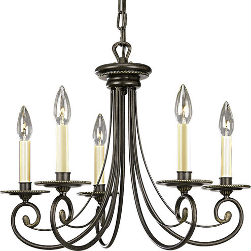 Bradford 5 Light 22 inch Forged Bronze Chandelier Ceiling Light