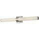 Aiden LED 31 inch Polished Nickel Vanity Light Wall Light, Vertical