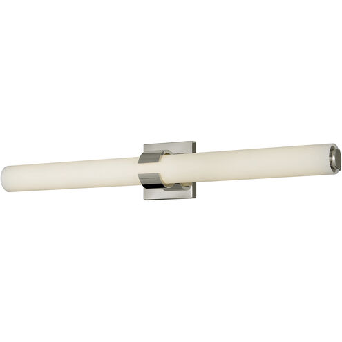 Aiden LED 31 inch Polished Nickel Vanity Light Wall Light, Vertical