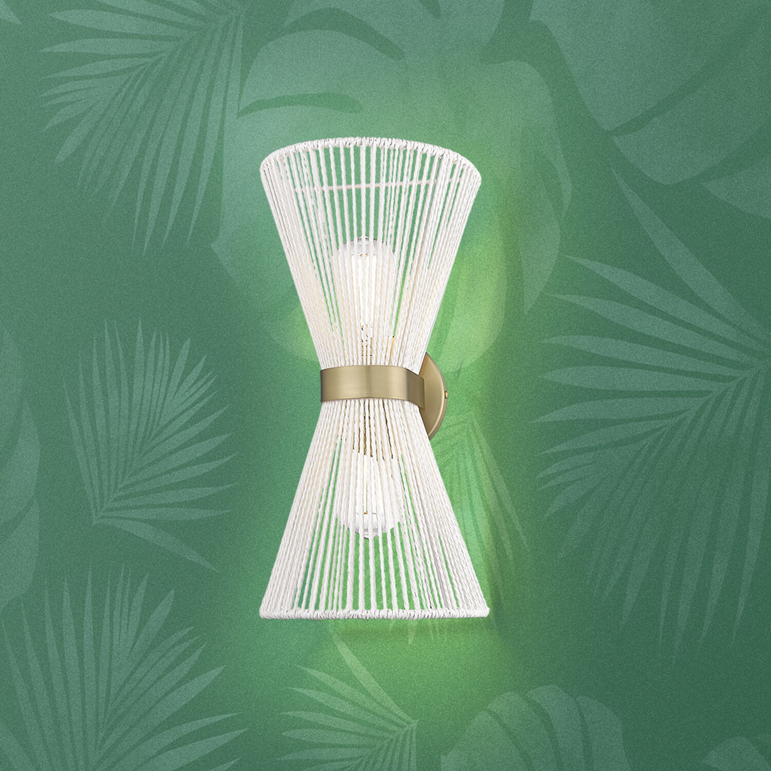 Avon 2 Light 8.13 inch Brushed Champagne Brass Wall Sconce Wall Light