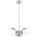 Realm Sphere 3 Light 17.25 inch Brushed Nickel Chandelier Ceiling Light