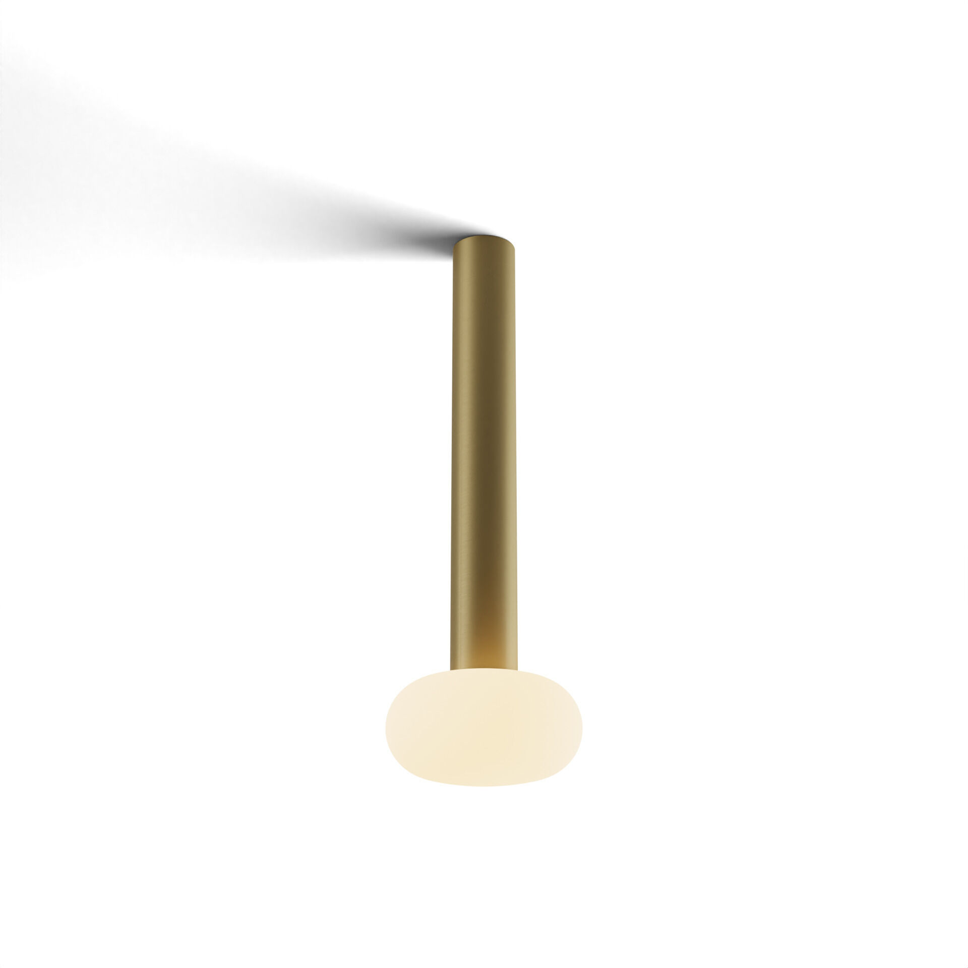 Combi LED 5 inch Brass Pendant Ceiling Light, Suspension / Flush Mount 2-in-1