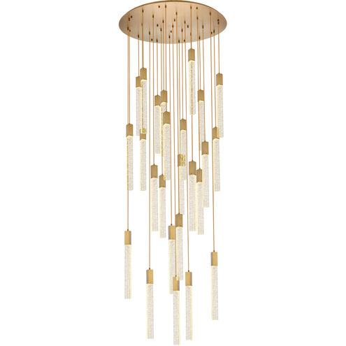 Weston 25 Light 42 inch Satin Gold Pendant Ceiling Light