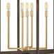 Anders LED 22 inch Metallic Matte Bronze with Deluxe Gold Indoor Chandelier Ceiling Light
