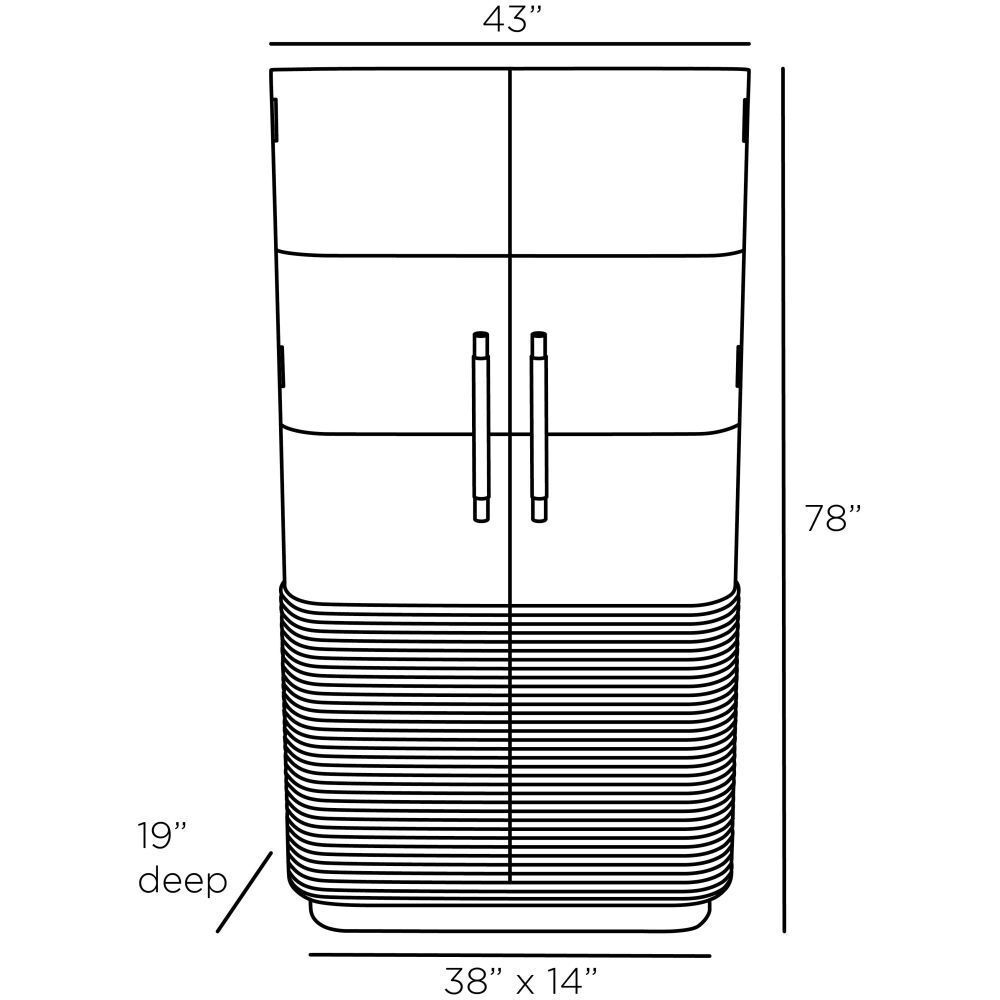 Sherbourne 43 inch Graphite Cabinet
