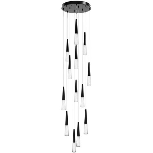 Encino LED 22 inch Gun Metal Multi Port Pendant Ceiling Light
