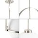 Delayne 1 Light 16 inch Brushed Nickel Pendant Ceiling Light