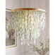 Verre de Mer 1 Light 24.75 inch Contemporary Gold Chandelier Ceiling Light, Medium