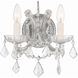 Maria Theresa Sconce Wall Light in Clear Italian, Polished Chrome