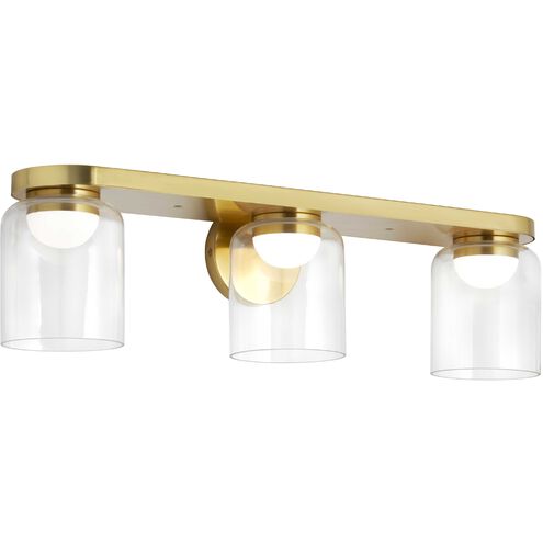 Nadine LED 24.5 inch Aged Brass Vanity Light Wall Light