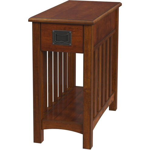 Larina One- Drawer Shaker Side Table in Light Brown