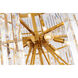 Canada 34 Light 36 inch Brass Chandelier Ceiling Light
