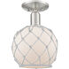 Arcadia Farmhouse Rope 1 Light 8.00 inch Semi-Flush Mount
