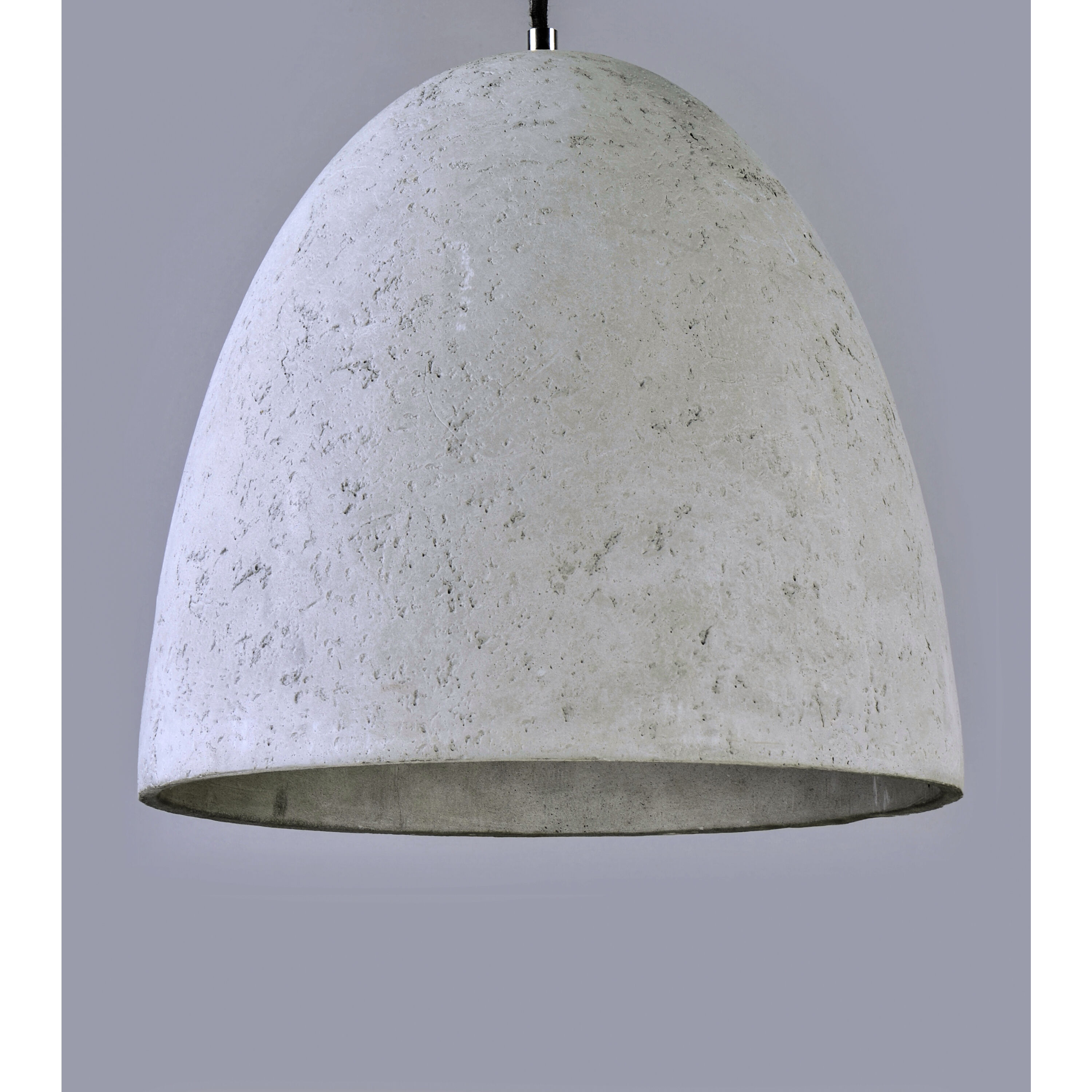 Crete LED 15 inch Polished Chrome Single Pendant Ceiling Light