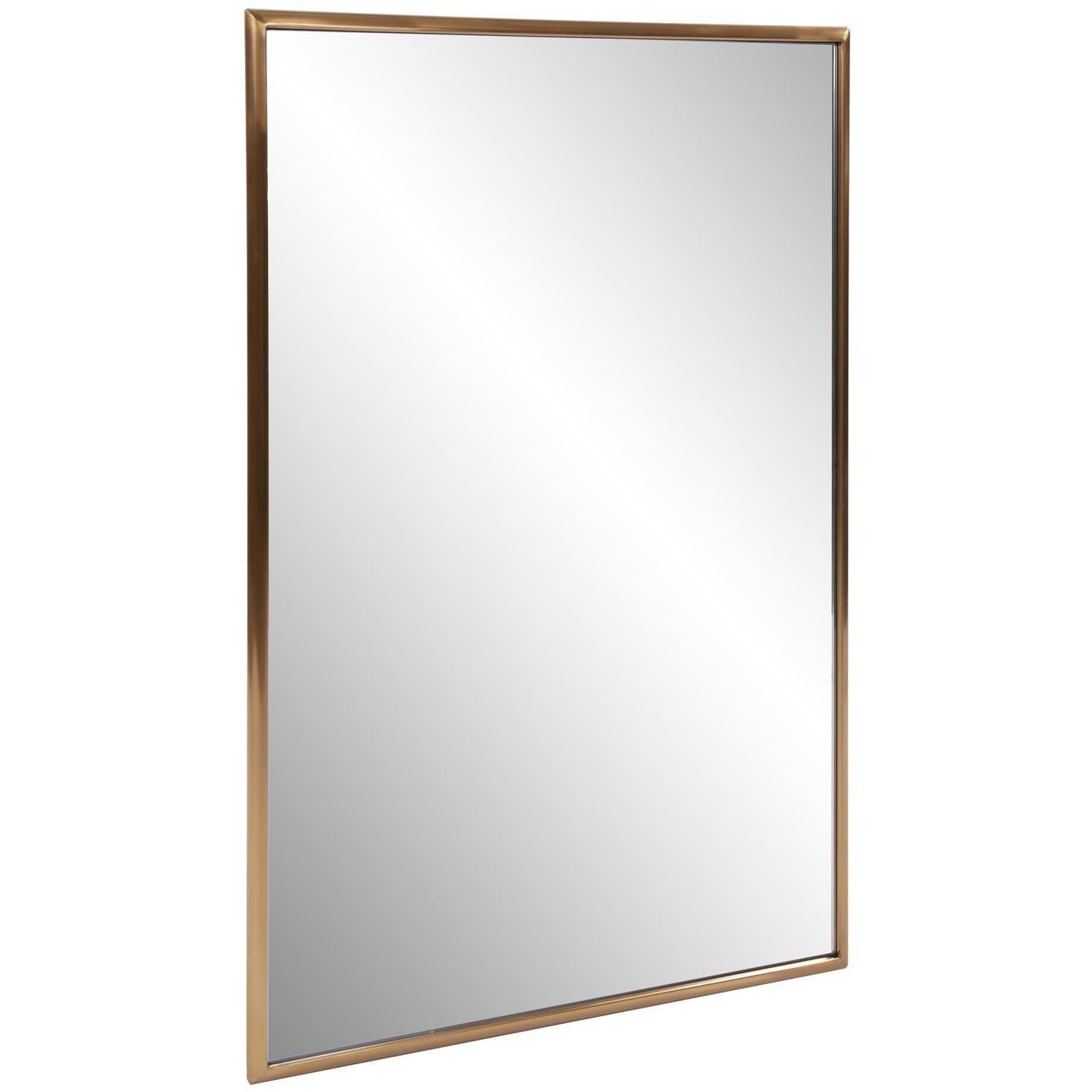 Yorkville 36 X 24 inch Brushed Brass Vanity Mirror