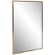 Yorkville 36 X 24 inch Brushed Brass Vanity Mirror