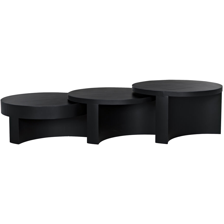 Steward 36 X 36 inch Matte Black Coffee Table, C