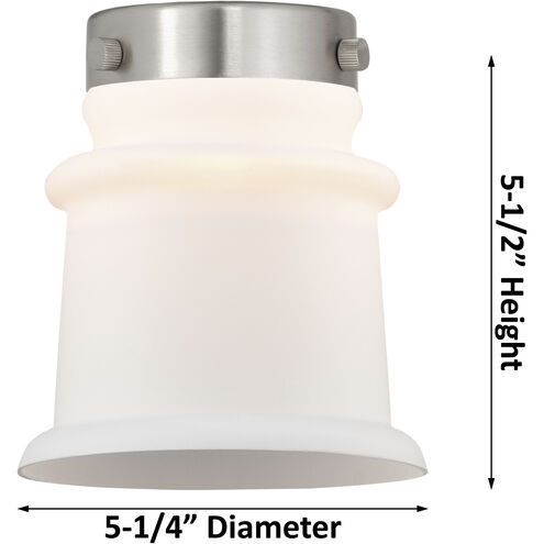 Franklin Restoration Canton LED 6 inch Polished Nickel Mini Pendant Ceiling Light in Clear, Franklin Restoration