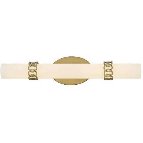 Eliza LED 22.5 inch Lacquered Brass Bath Light Wall Light