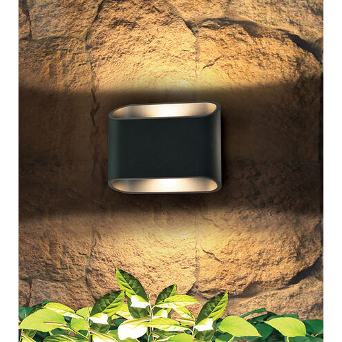 Eclipse 1 Light 7.1 inch Anthracite LED Wall Sconce Wall Light