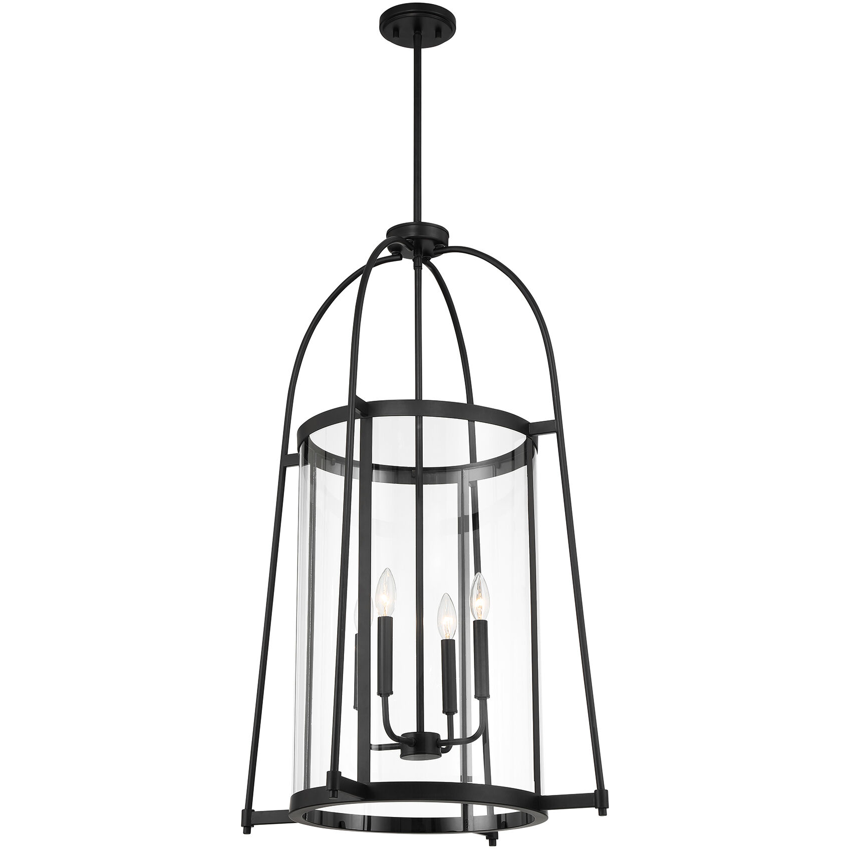 Rosedale 4 Light 23 inch Matte Black Pendant Ceiling Light