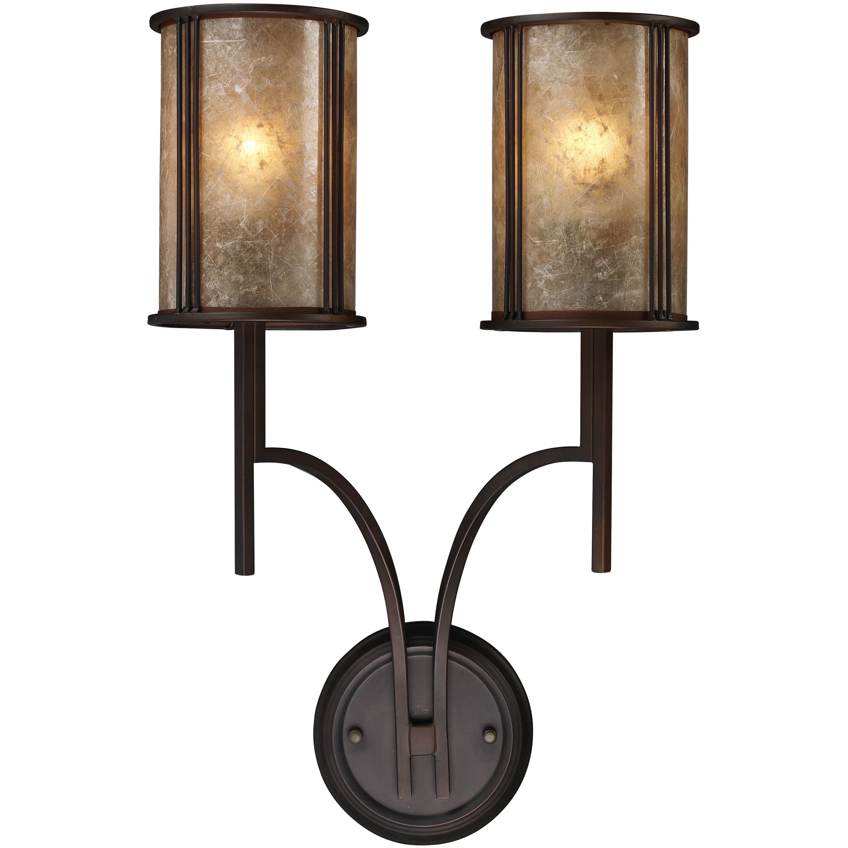 Barringer 2 Light 14 inch Aged Bronze Sconce Wall Light