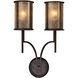 Barringer 2 Light 14 inch Aged Bronze Sconce Wall Light