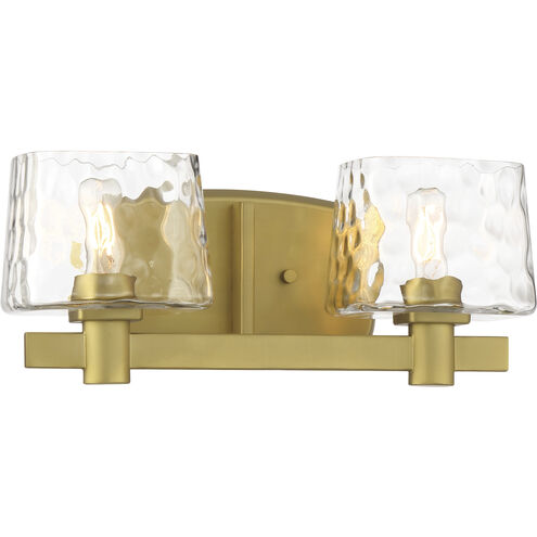 Drysdale 2 Light 14.5 inch Soft Brass Bath Vanity Wall Light