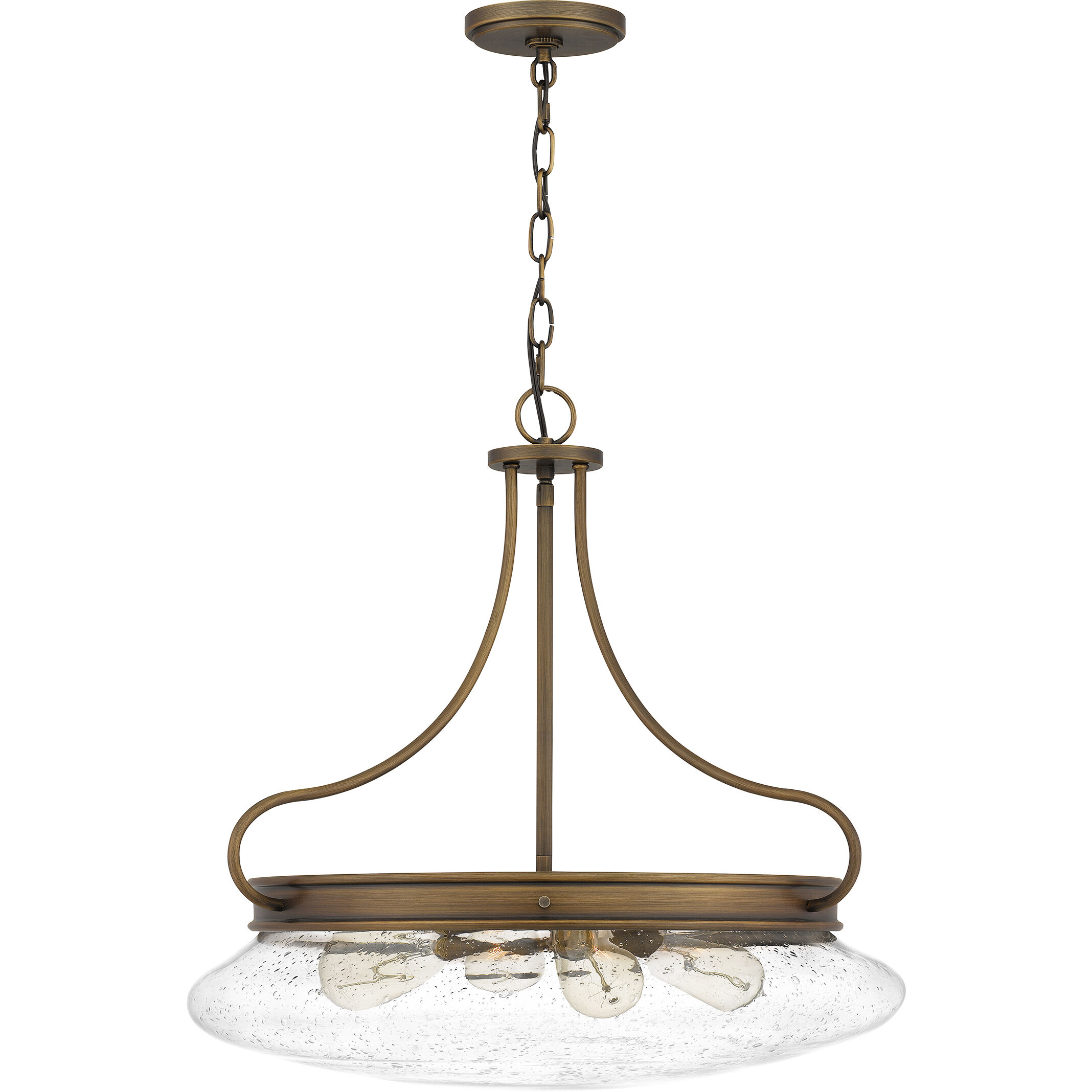 Tucker 4 Light 22 inch French Bronze Pendant Ceiling Light