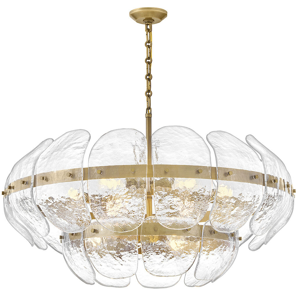 Lillia 9 Light 36.25 inch Heritage Brass Chandelier Ceiling Light