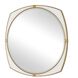 Estella 38.25 X 38.25 inch Warm Antique Gold and White Glass Mirror