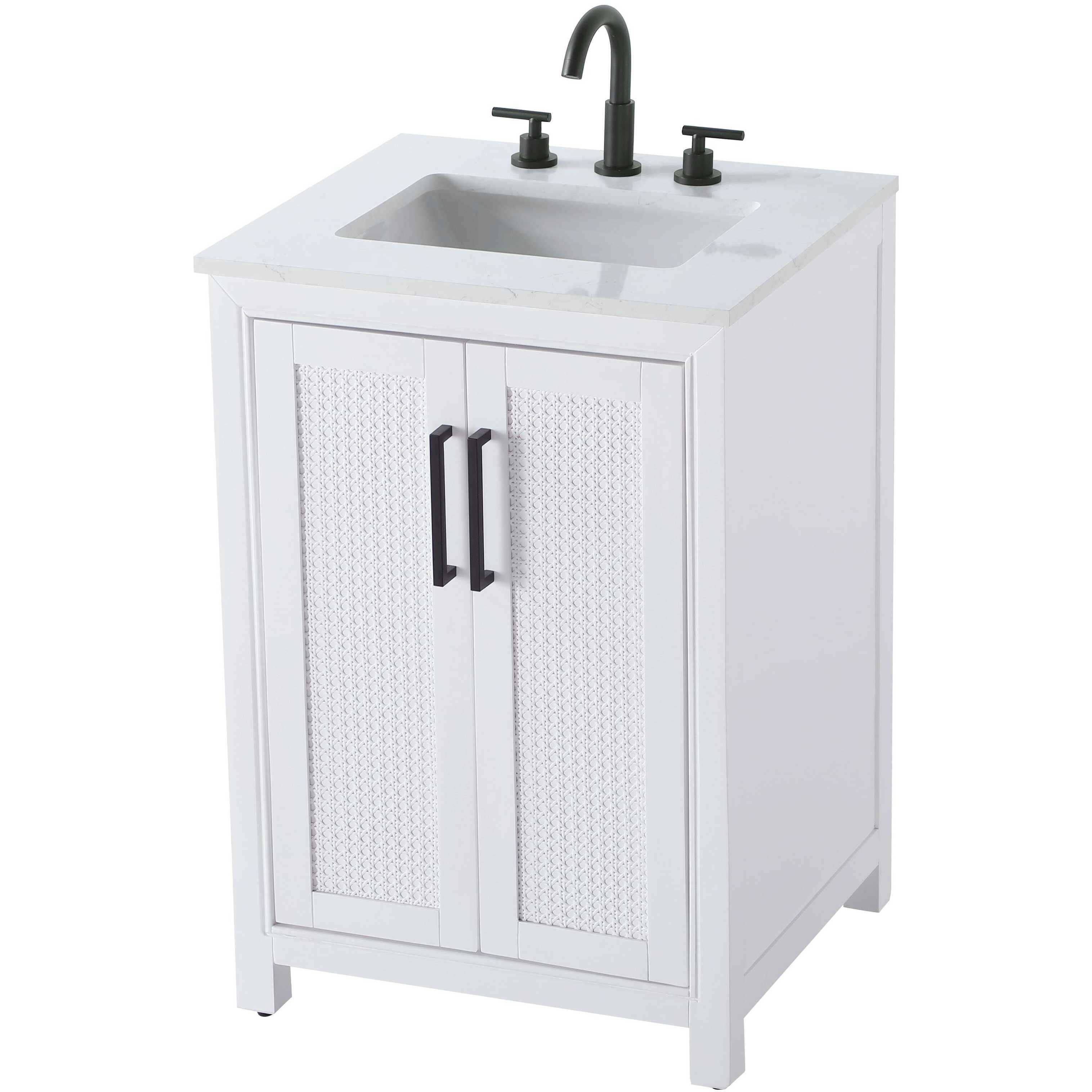 Alina 24 X 35 inch White Bathroom Vanity Cabinet