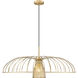 Valencia 1 Light 35 inch Modern Gold Pendant Ceiling Light