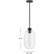Greer LED 8.5 inch Black Pendant Ceiling Light