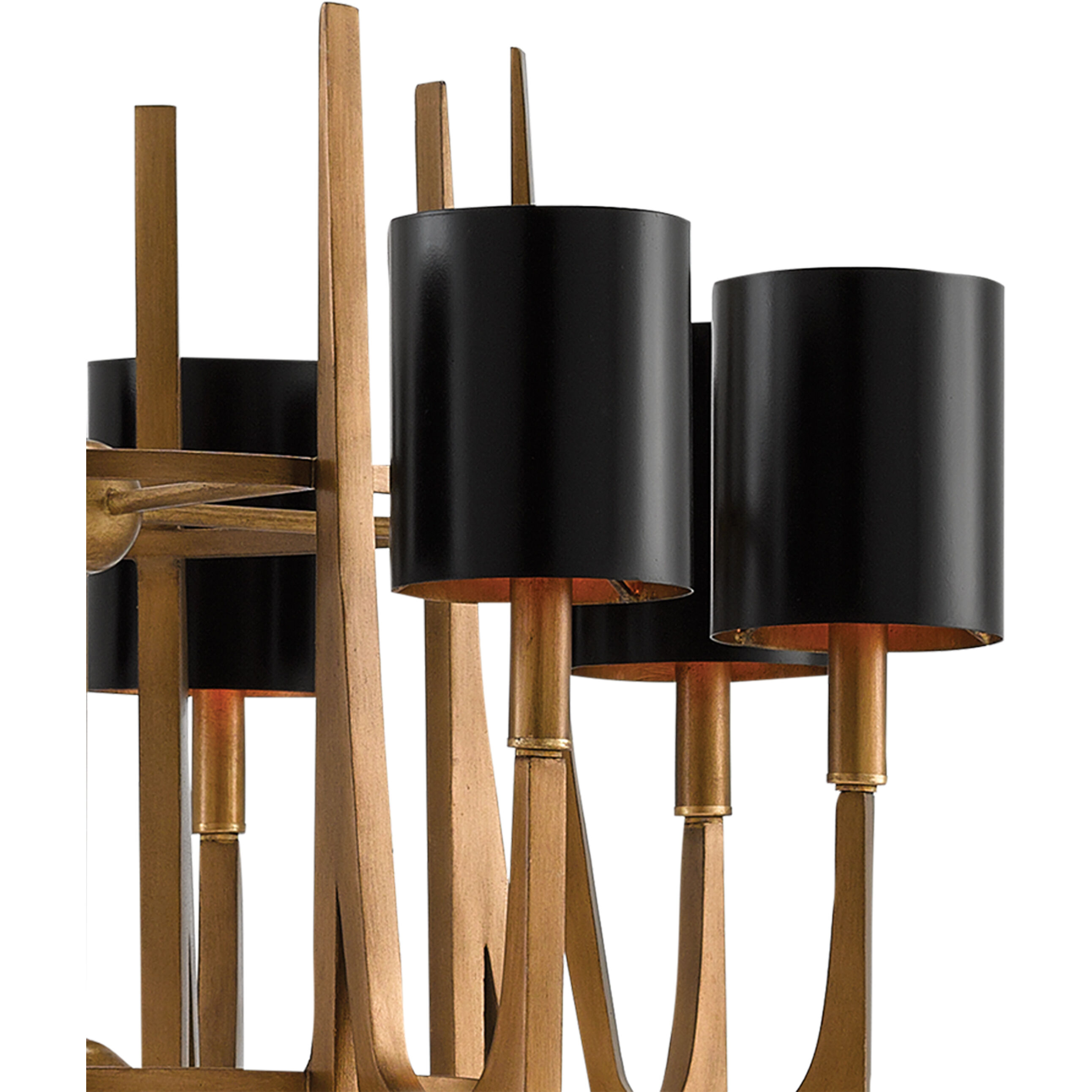 Umberto 8 Light 32 inch Brass Chandelier Ceiling Light