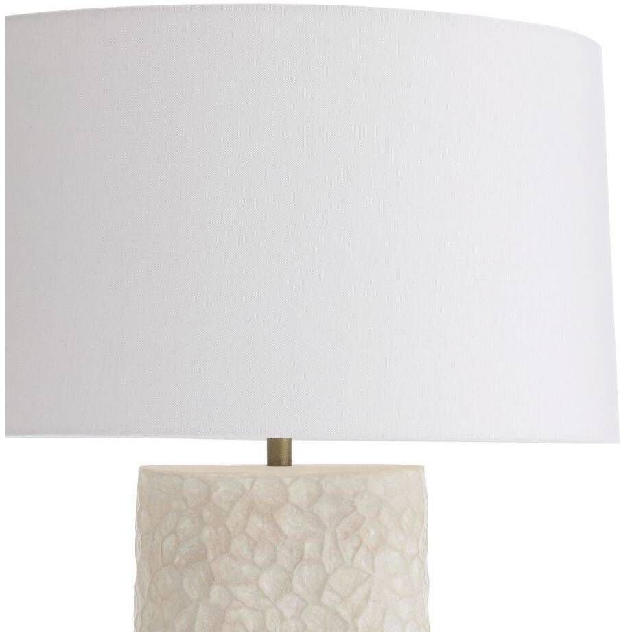 Felicity 28 inch 60.00 watt Egg Shell and Antique Brass Lamp Portable Light