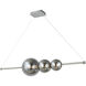 ORB LED 10 inch Chrome Pendant Ceiling Light